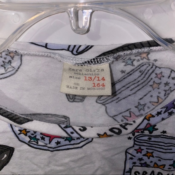 ZARA Girls Sparkle All Day Tee Sz 13/14 - Picture 3 of 4